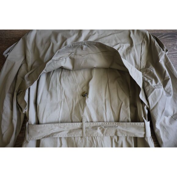 Banana Republic 569732-00 Women Petite Sz XL Tan Classic Twill Trench Coat - Picture 12 of 16